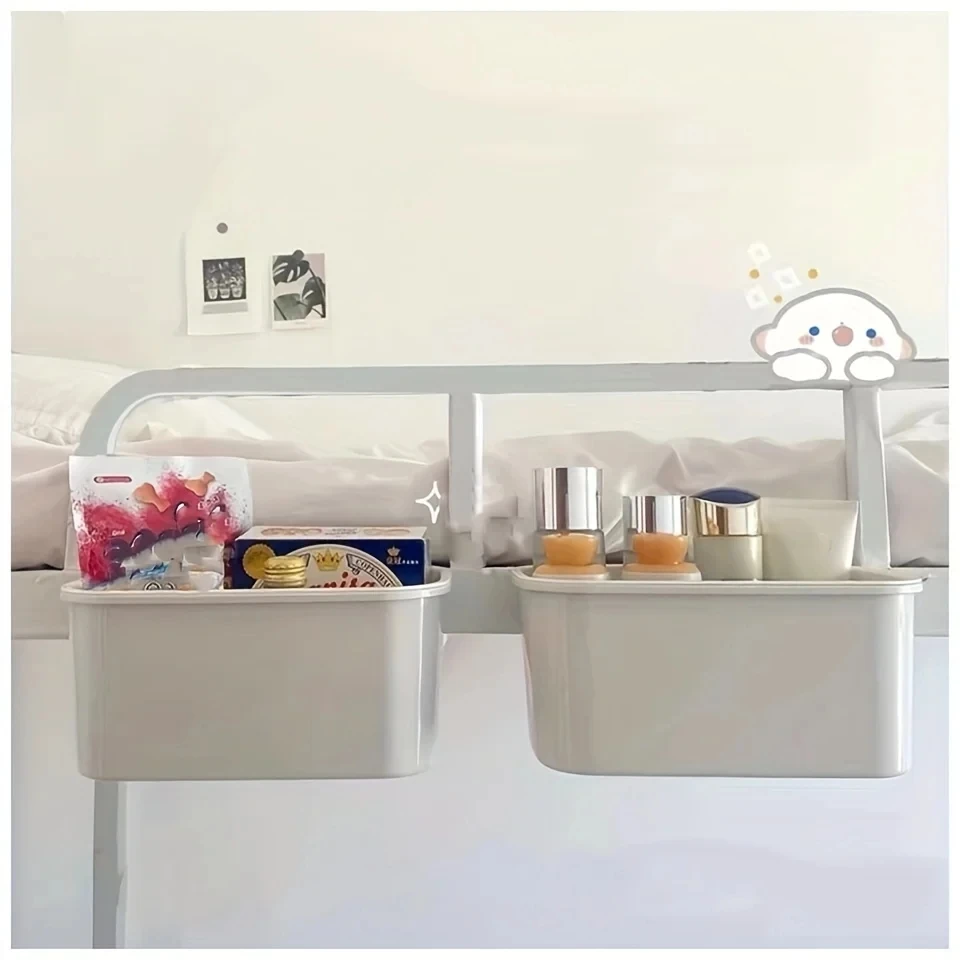 Bedside hanging basket Student dormitory bedside mobile phone shelf Small hanging shelf dormitory storage