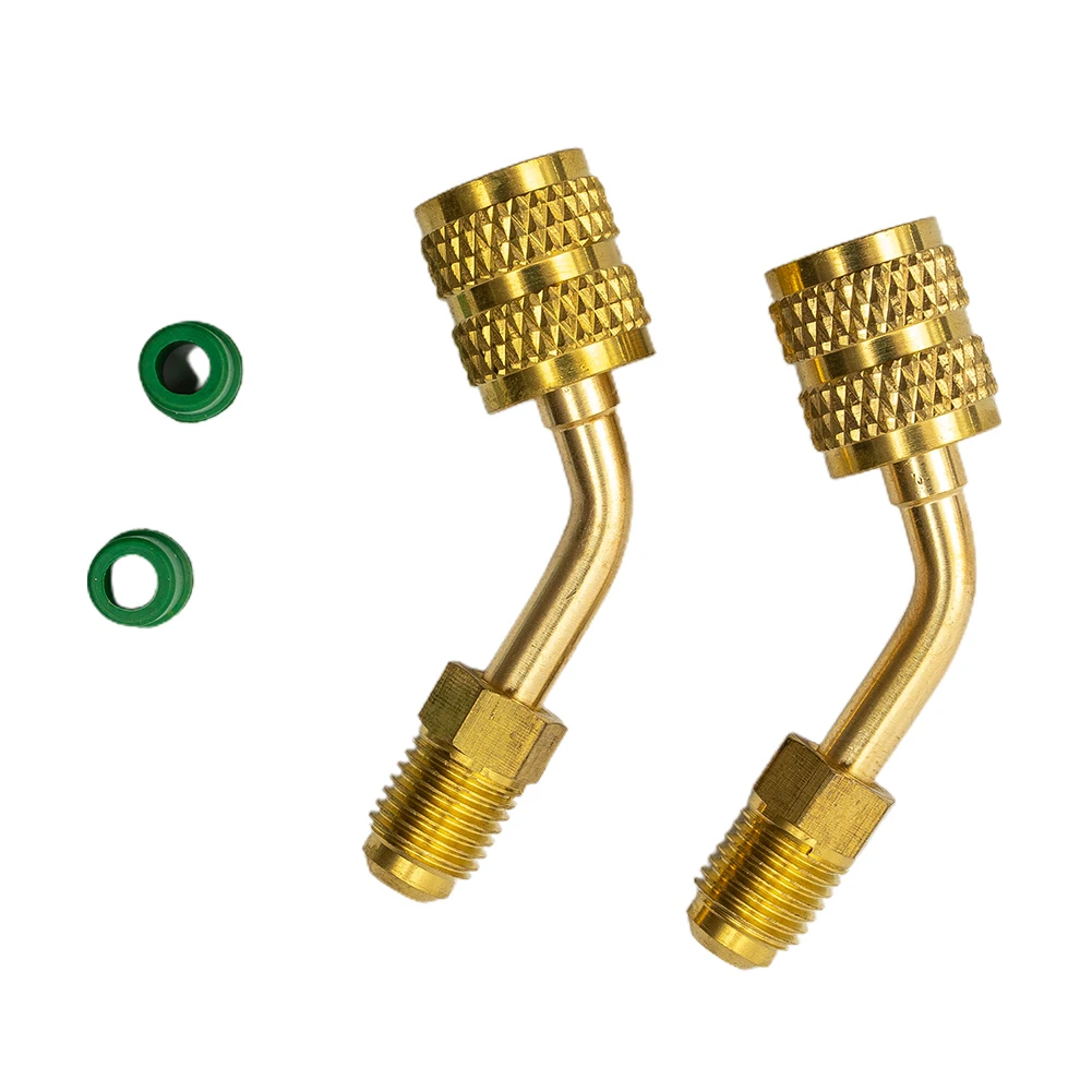 Универсальный адаптер R410a, быстроразъемное соединение с гнездом 5/16 на разъем 1/4 SAE, совместимый с бескамерным разъемом R410A для мини-сплит-систем