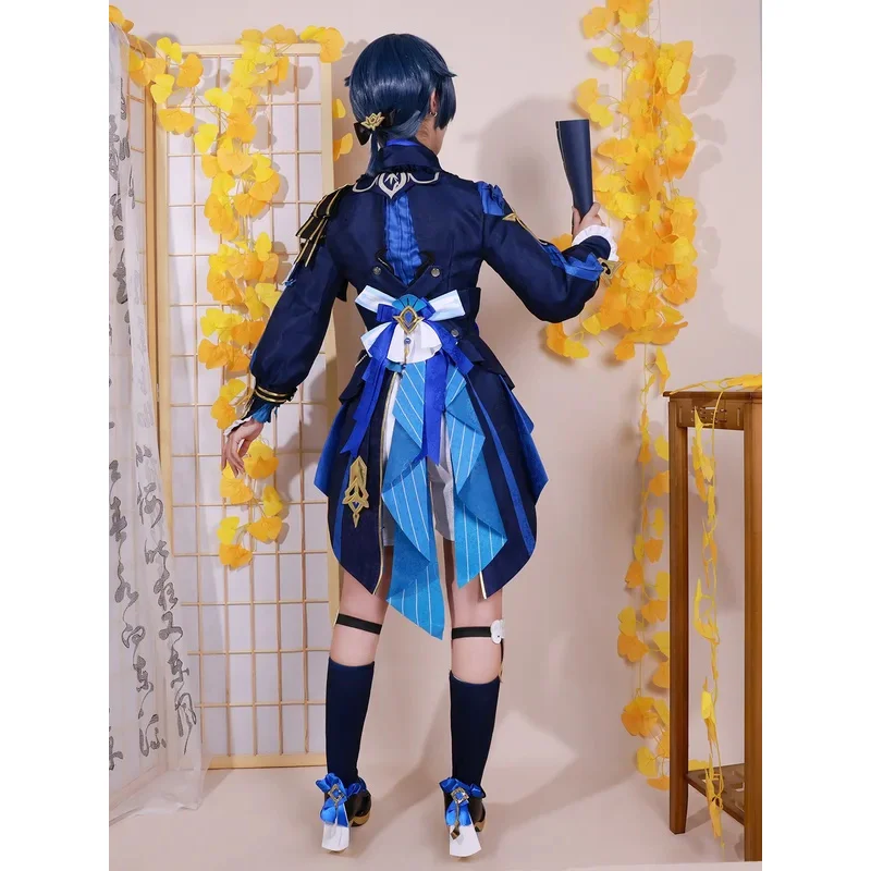 az15IN STOCK 2024 Lantern Rite Bamboo Rain Xingqiu New Outfit Costume Uniform Xing Qiu Cosplay