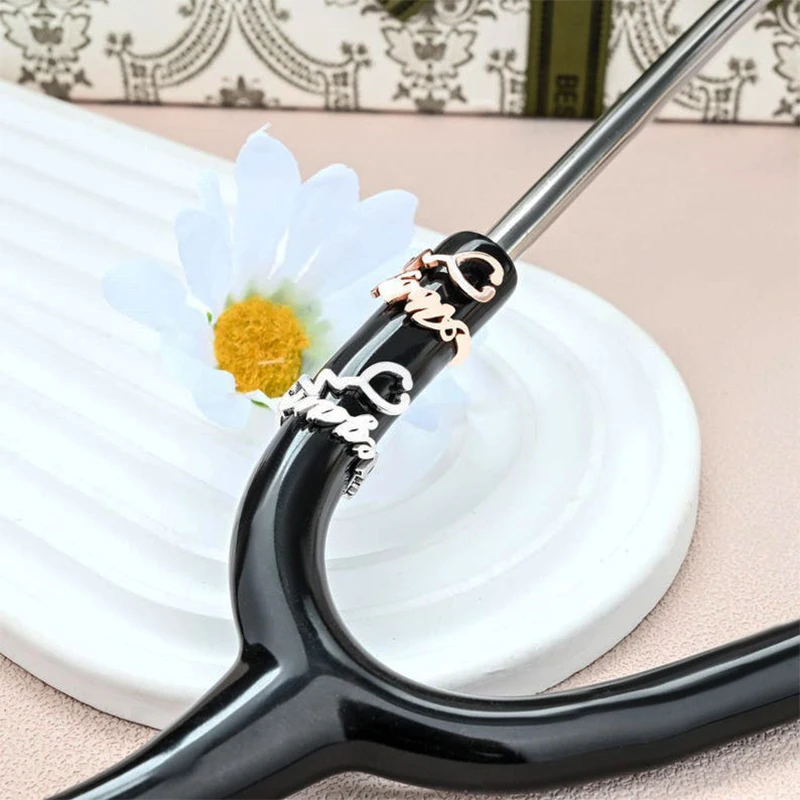 Personalized Stethoscope Name Tag Stethoscope Charms Stainless Steel Doctor Gift Stethoscope Label  Medical Student Accessories view 2