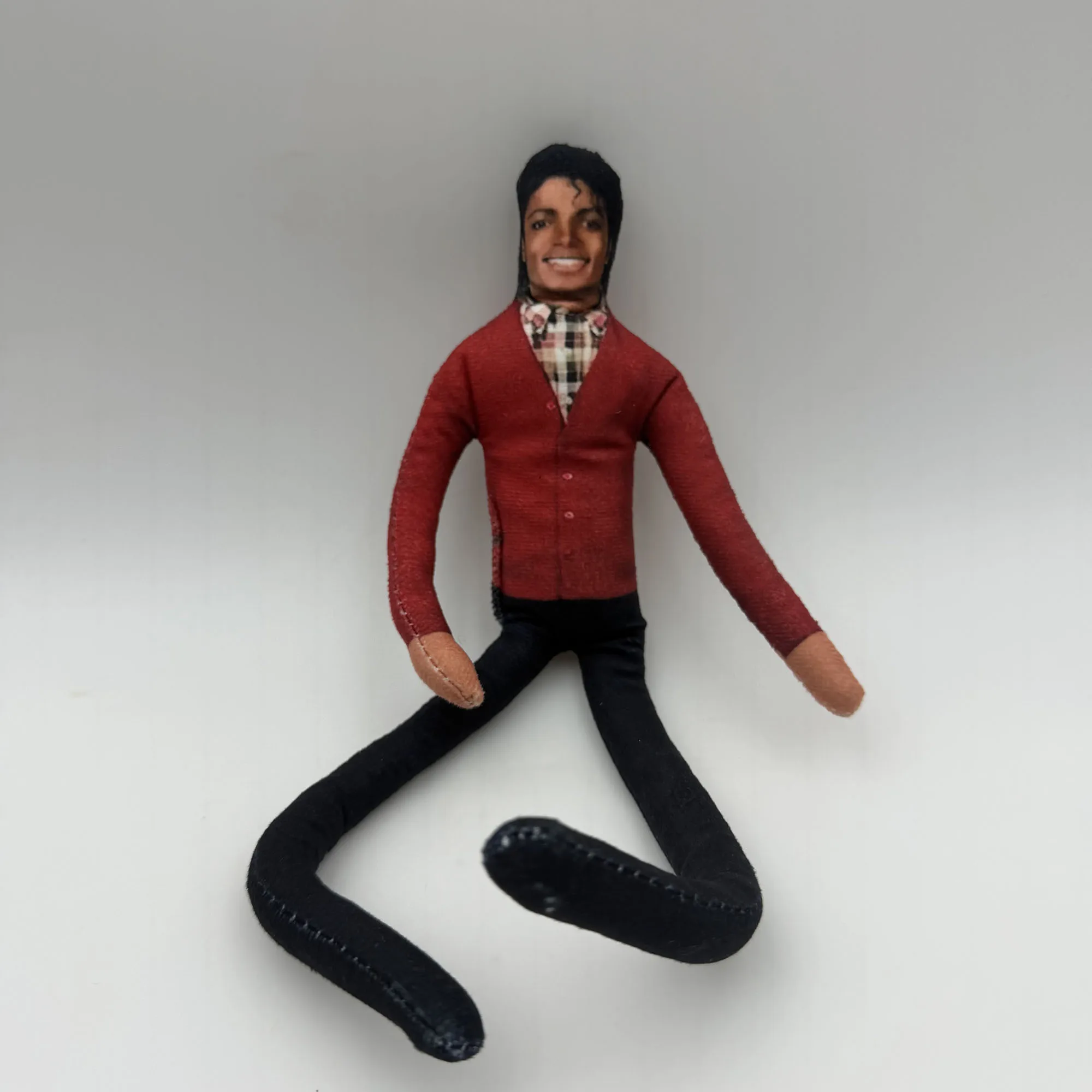 6 Stück Anime Michael Jackson Cosplay Requisiten-Puppe Plüsch-Stofffigur mit Beweglichen Gelenken Raumdekoration Geschenk für Fans