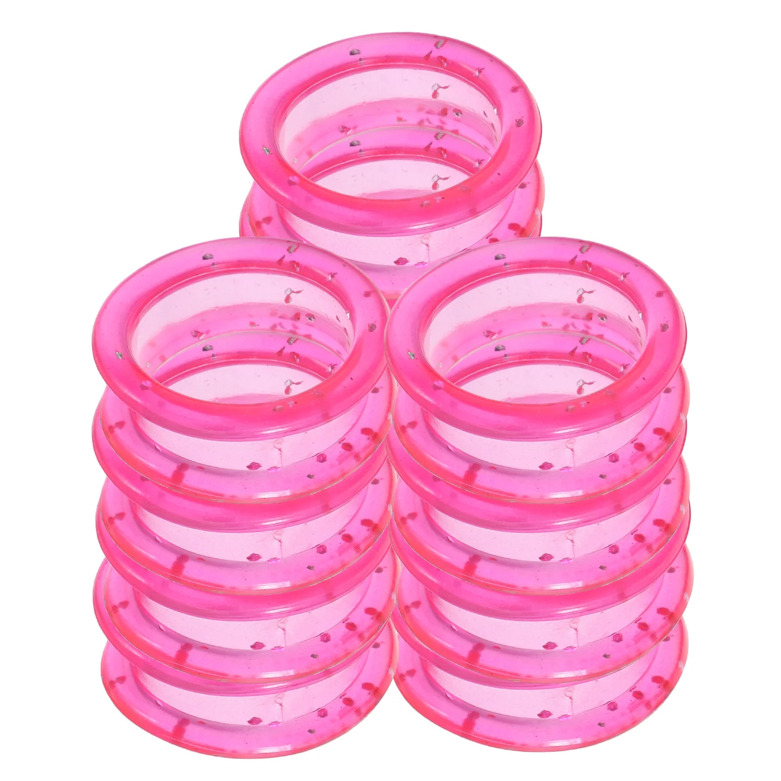 12pcs Silicone Scissor Finger Rings Soft Non-Slip Grips For Pet Grooming Hairdressing Durable Protector Textured Surface Dog