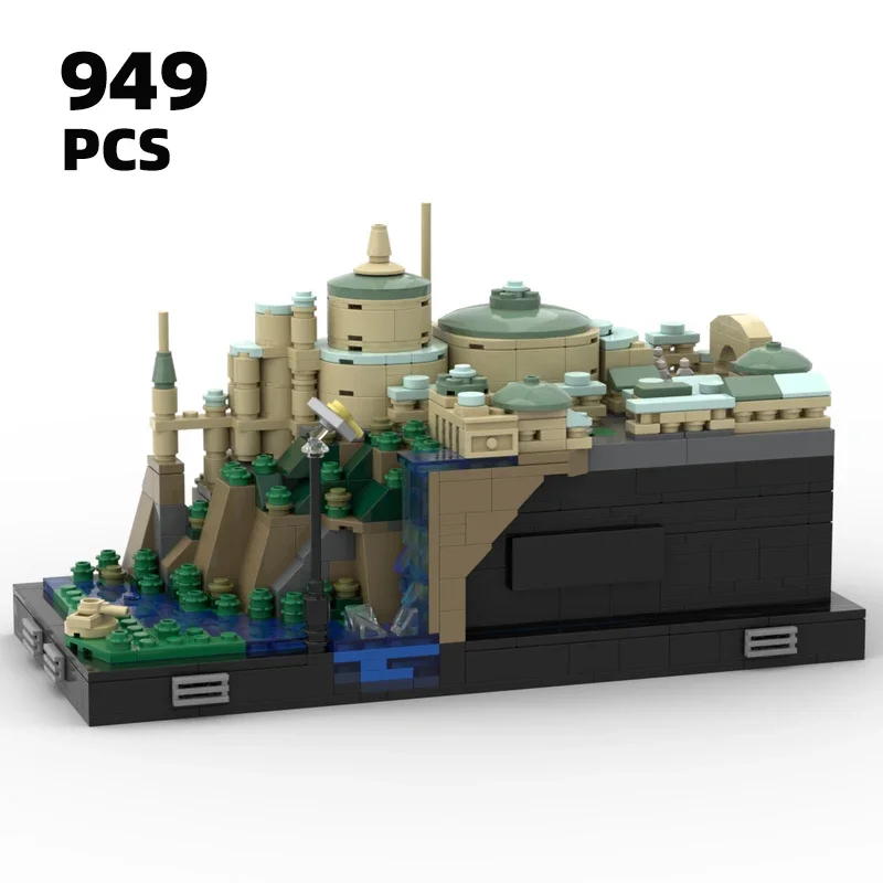 

Iconic Star themes MOC Architecture building blocks kit Theed city view brick set Classic movie scene model DIY toys for Kids