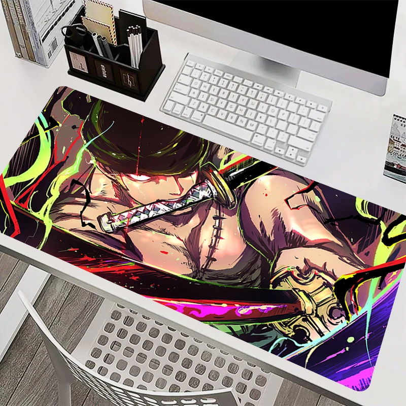 

Mouse Pad PC Accessories Keyboard Pad Office Desk Mat Anti Slip One Piece Zoro HD Mousepad Rubber Tablet Pad Gaming Extended Pad