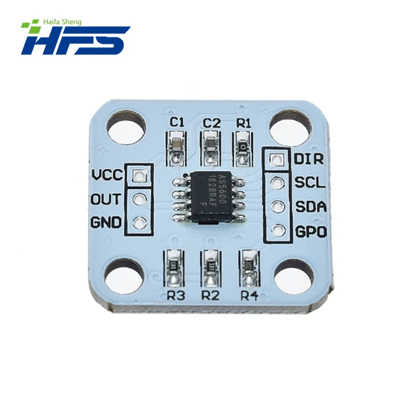 AS5600 Codificador Magnético, Indução Ângulo Medição Sensor, Módulo 12Bit, Alta Precisão, Oficial