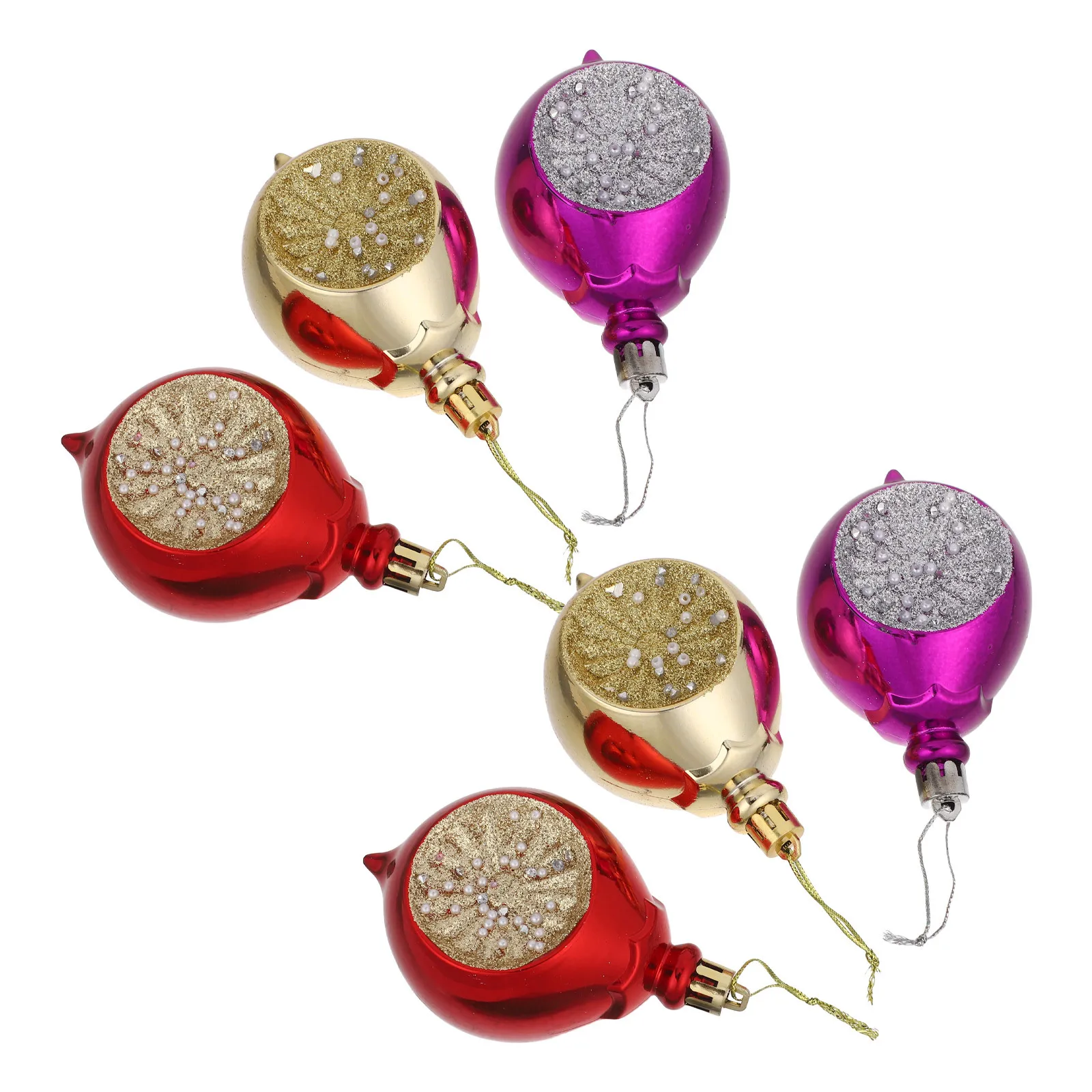 

6pcs Christmas Ball Ornaments: Shatterproof Plastic Hanging Balls - Decorative Baubles for Xmas Tree Holiday Party Wedding Home