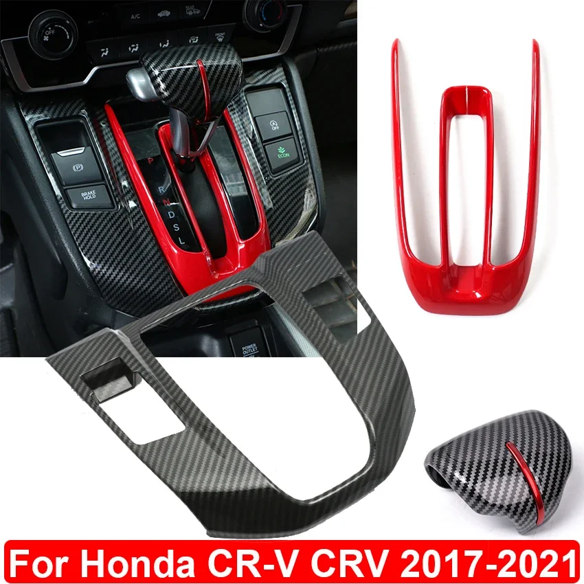 

LHD Gear Shift Box Panel Cover For Honda CR-V CRV 2017 2018 2019 2020 2021 Interior Decoration Sticker Trim Car Accessories