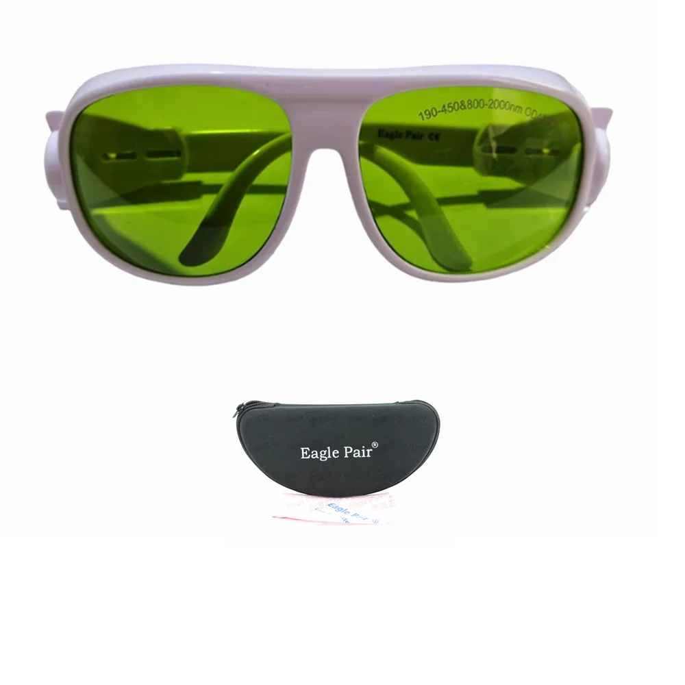 190-450nm/800-2000nm OD4+Wide Spectrum Continuous Absorption Laser Protective Mirror Glasses