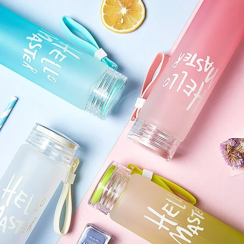 Wholesale Gradient Colorful Glass Frosted Colorful Cups Advertising Water Cups Glass Handy Cups