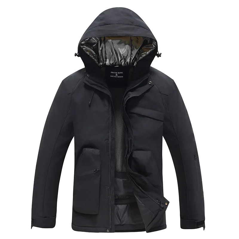 2025 New Winter Warm Solid Hooded Skiing Jackets Windproof Waterproof Zipper Casual Women Ski Coats Polyester Outdoor Outerwear