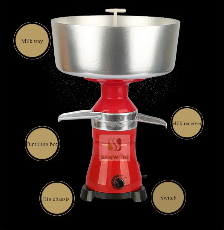 80L electric milk cream separators machine skimmer Milk centrifuge milk skimming machine Butter Separator machine
