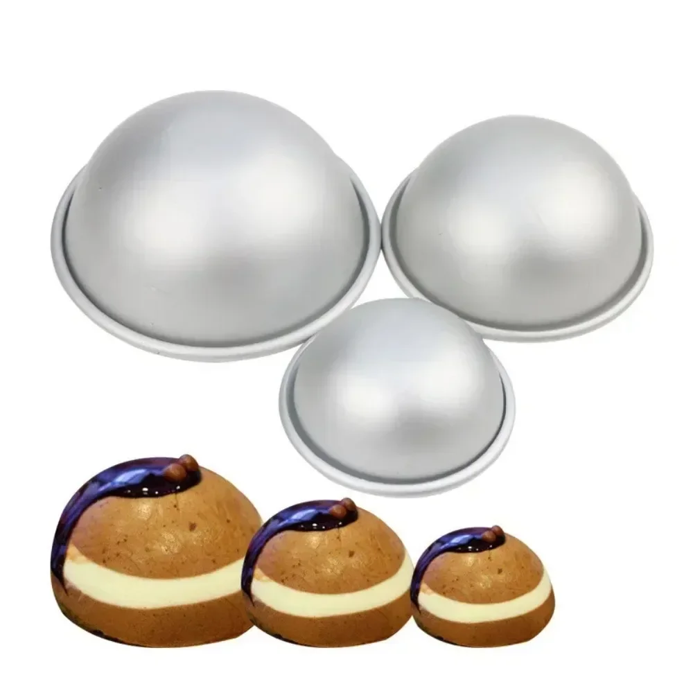 Round Half Ball Sphere Shaped Aluminum Cake Pan Fondant Decorating Pastry Tools Cake Decorating Tools Cake Tins Baking Moulds