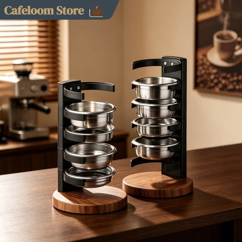 Bincoo 58mm Coffee Powder Bowl Storage Rack Blind Basket Storage Rack Professional Espresso Portafilter Accessories