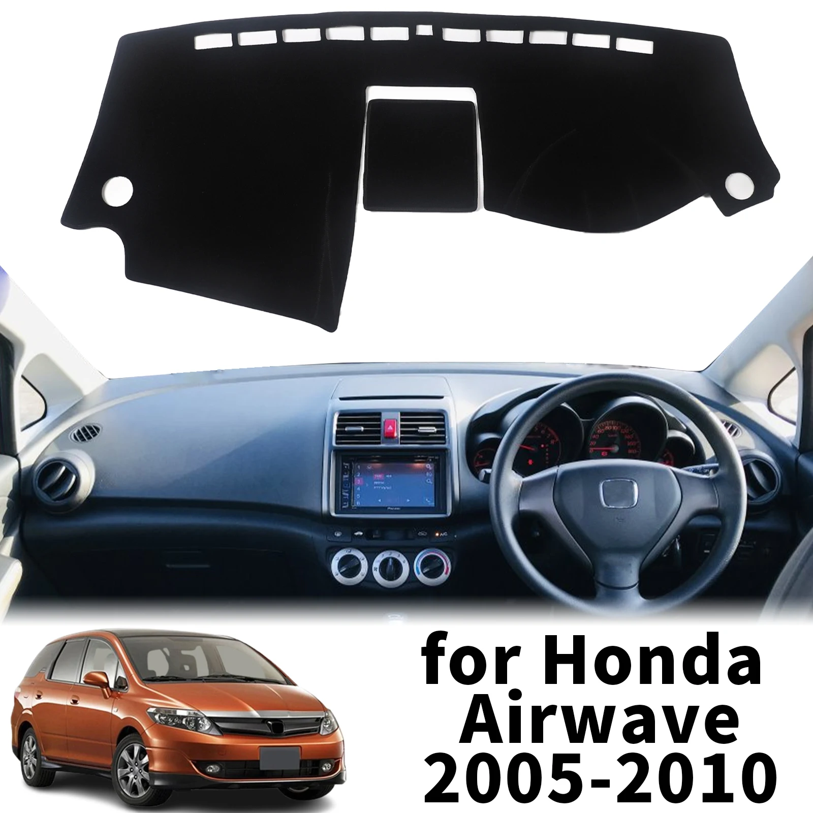 

fit for Honda Airwave 2005 2006 2007 2008 2009 2010 Dashmat Dashboard Cover Pad Protective Carpet DashMat Sunshade Accessories