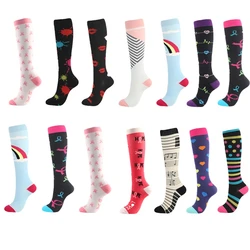 Compression Socks Suitable For Men Women With Edema Varicose Veins Sports Socks Marathon Running Football Basketball Bike Socks