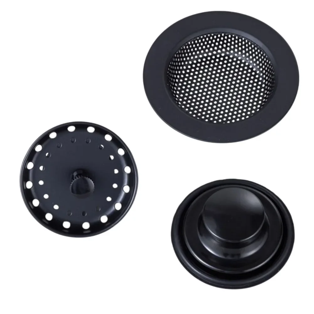 Black Anti-Clog Filter Anti Clog Filter For Kitchen Sink Easy Clean Design Leak Prevention Technology User-Friendly Design