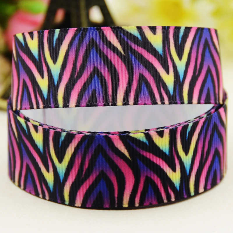 22mm 25mm 38mm 75mm Animal stripe cartoon printed Grosgrain Ribbon party decoration 10 Yards satin ribbons