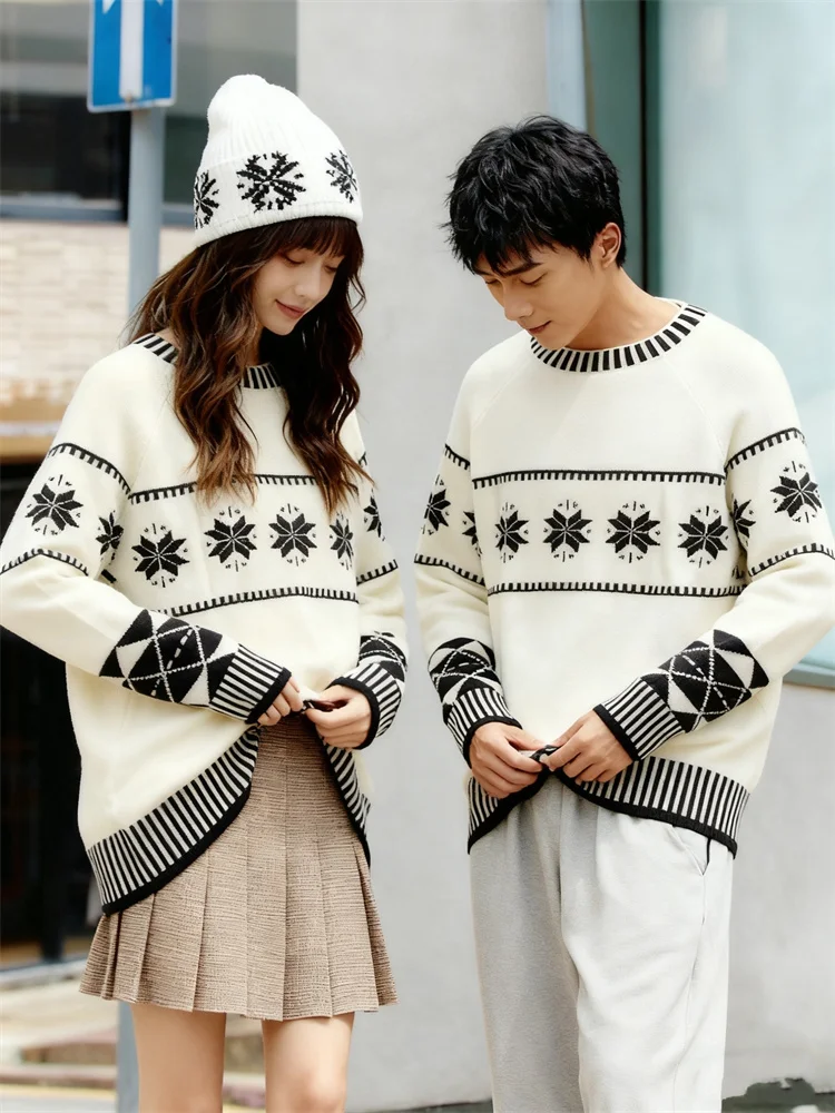 ZAZOMDE Top lavorato a maglia da strada in stile coreano maglione ampio unisex a maniche lunghe comodo da indossare ogni giorno e alla moda di strada