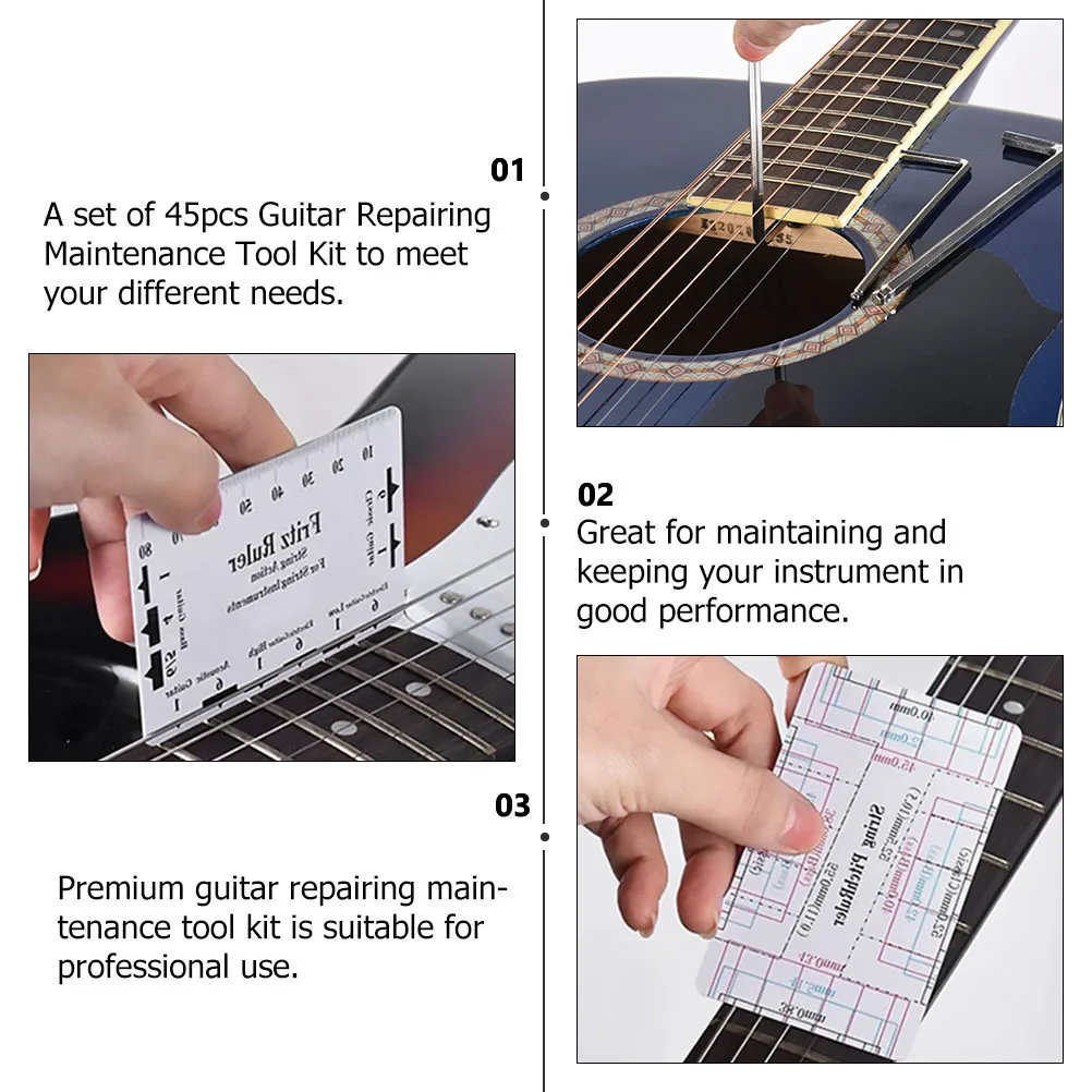 

Guitar Maintenance Tools Repair Kits Multifunction Accessory Luthier Restringing