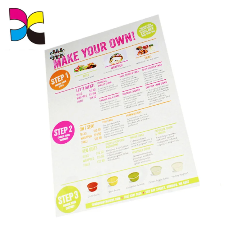

customized Wholesale logo and size printed high quality custom printing promotion leaflet