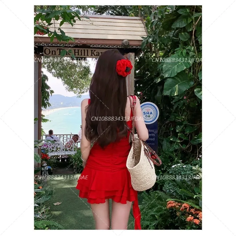 ฤดูร้อนใหม่ชุดว่ายน้ําสตรี Dr Sle Beach Vaion ความร้อนฤดูใบไม้ผลิ Svel โพลีเอสเตอร์ชุดว่ายน้ําชิ้นเดียว