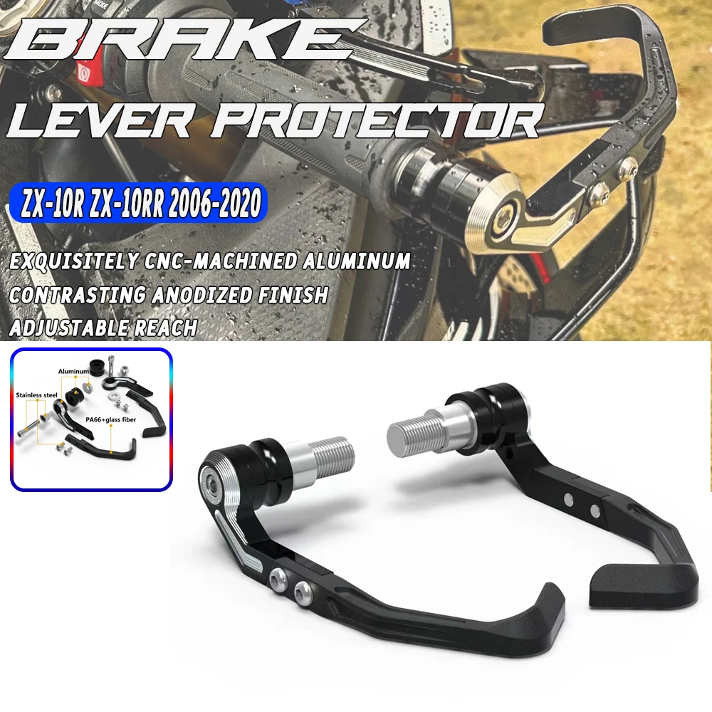 

For Kawasaki ZX-10R ZX-10RR 2006-2020 / Ninja ZX-10R ZX-10RR 2021-2023 Levers Guard Brake Clutch Handlebar Protector CNC