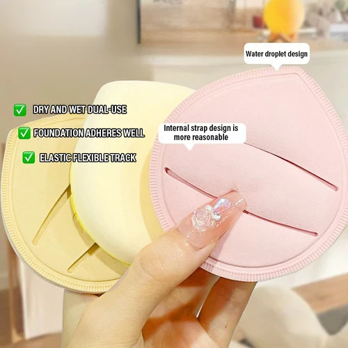 Imagen 1 del producto Esponja cosmética de gran tamaño, esponja súper suave, cojín de aire, esponjas en polvo, base correctora, herramientas de maquillaje secas y húmedas, algodón de azúcar