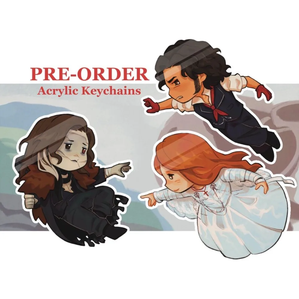 ل فرانكنشتاين 2025 شخصية سلسلة مفاتيح مصنوعة من الأكريليك كلير فيكتور فرانكنشتاين زينة زخرفية قلادة هدية عيد #1