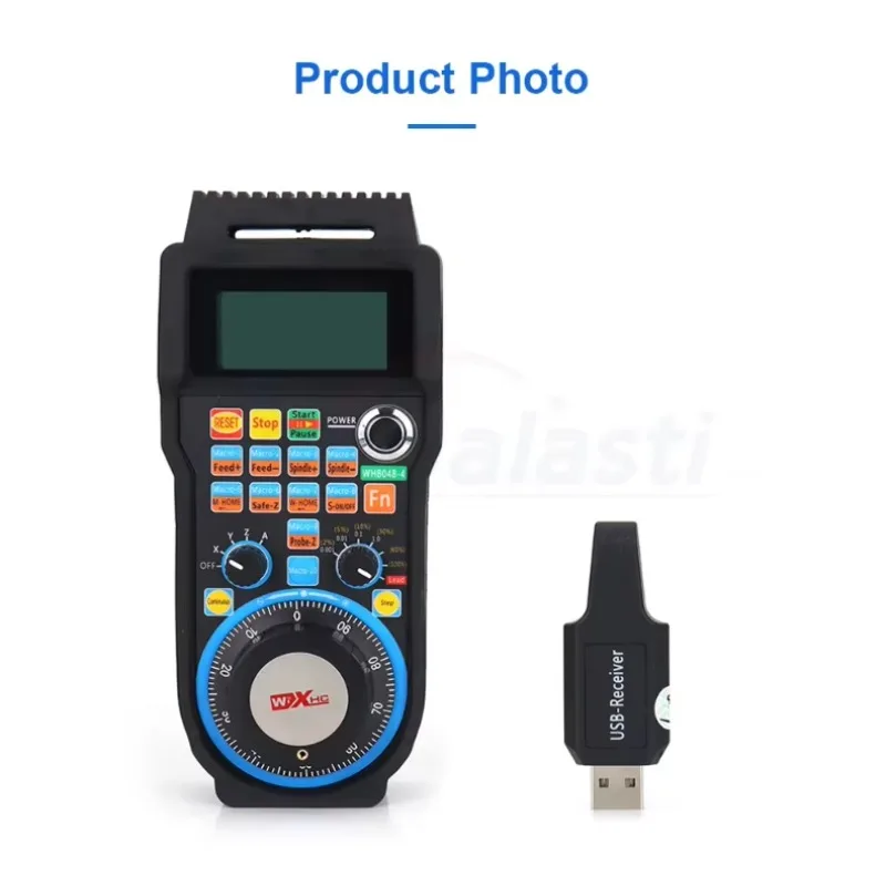 WHB04B 4/6 محور USB عجلة اليد اللاسلكية Mach3 التحكم عن بعد USB معلقة استقبال CNC قلادة شاشة الكريستال السائل