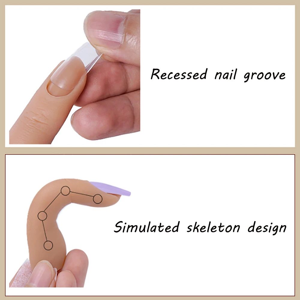 Halloween Funny Finger Model Nail Art Silicone Bendable Prosthetic Hand Model