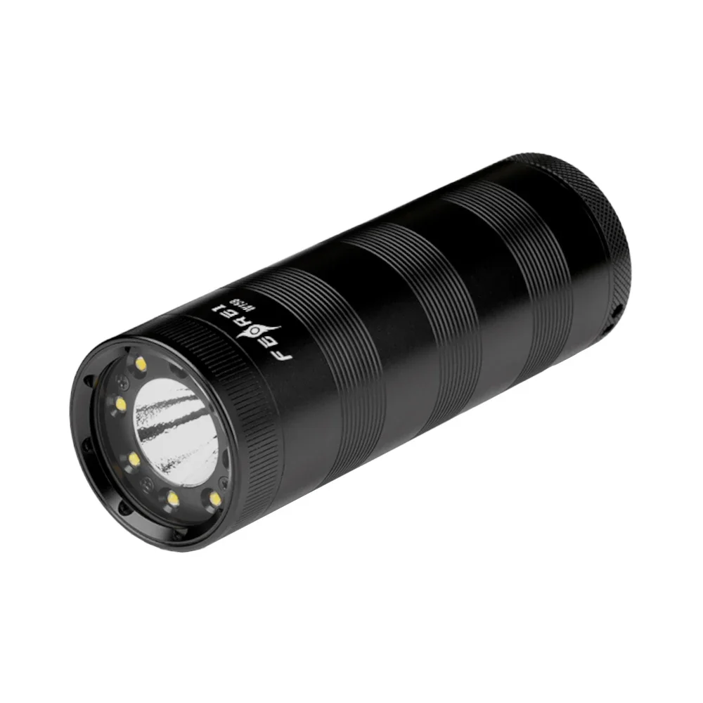 

Ferei Tactical Flashlight 5000LM Variable Zoom Rechargeable for Hunting and Fishing Professional Underwater Diving Flashlight