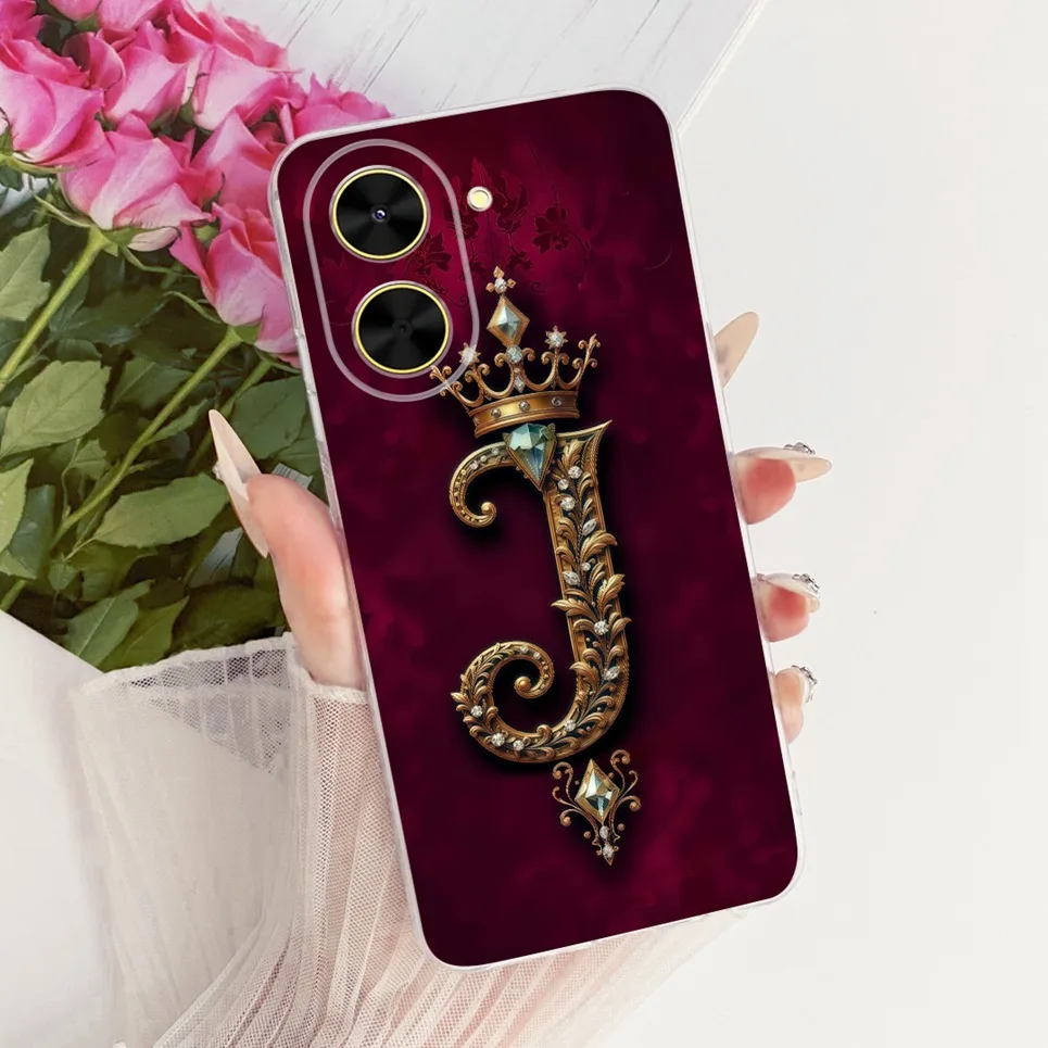 الأولي تاج رسائل نمط لينة سيليكون جراب هاتف ل Xiaomi Poco C71 Redmi A5 4G الغطاء الخلفي شفافة سليم غلاف من البولي يوريثان