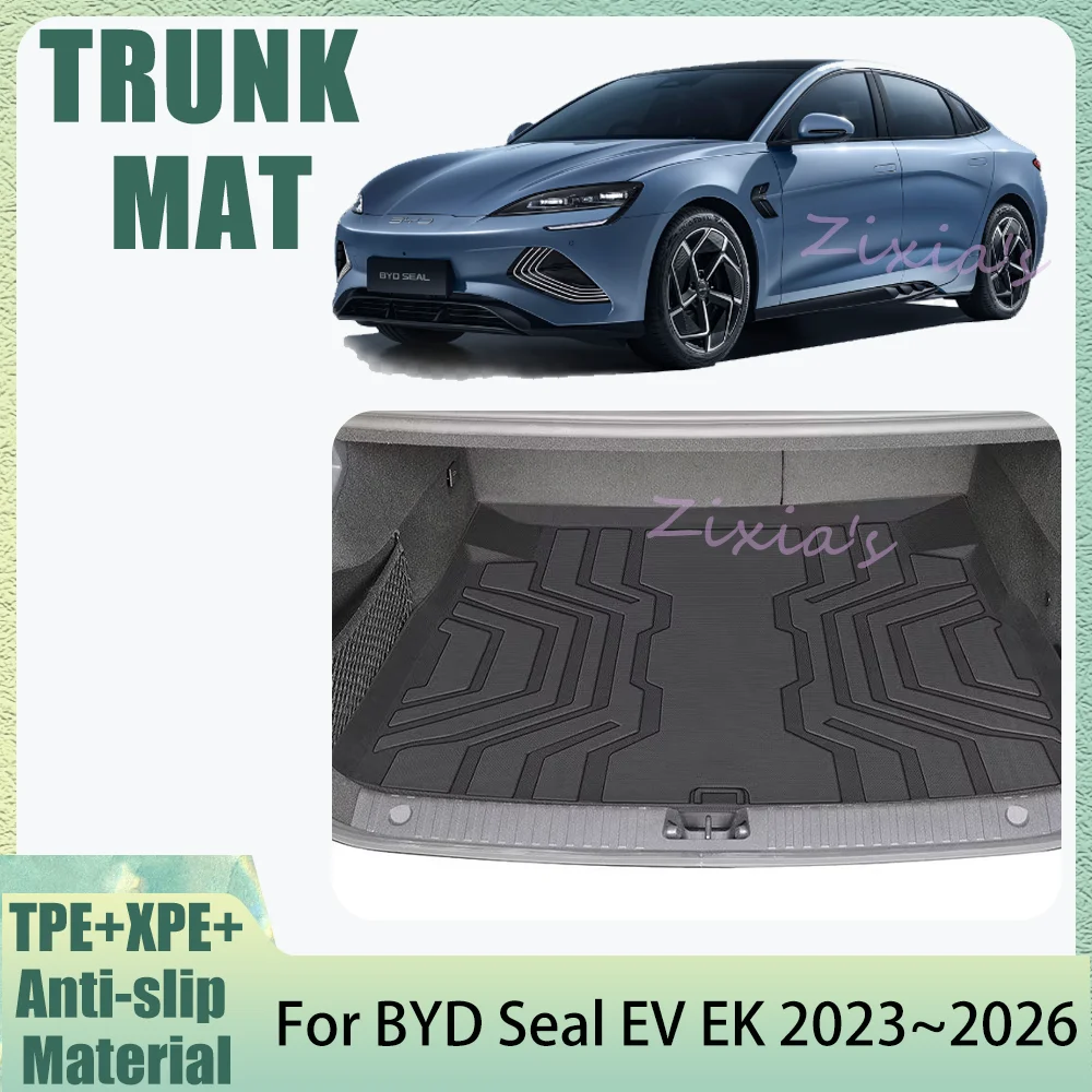 Für BYD Seal EV EK 2023~2027 2024 2025 2026 Auto TPE Kofferraummatte Rückenlehnenmatte Wasserdicht Kratzfest Innenraum-Schutz Zubehör