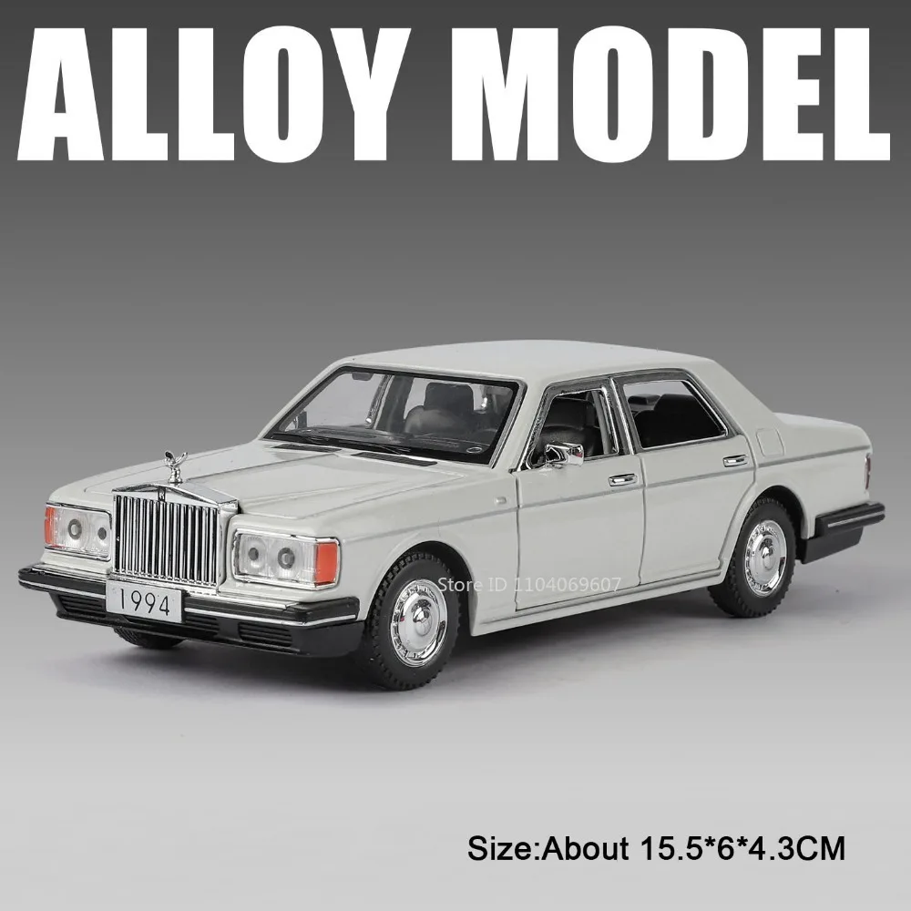 1:32 Rolls-Royce Cullinan Silver Spur Model Speelgoedauto's, Metalen Spuitgietmodel, Rubberen Banden, Deuren Openbaar, Geluid & Licht, Prachtige Automodellen