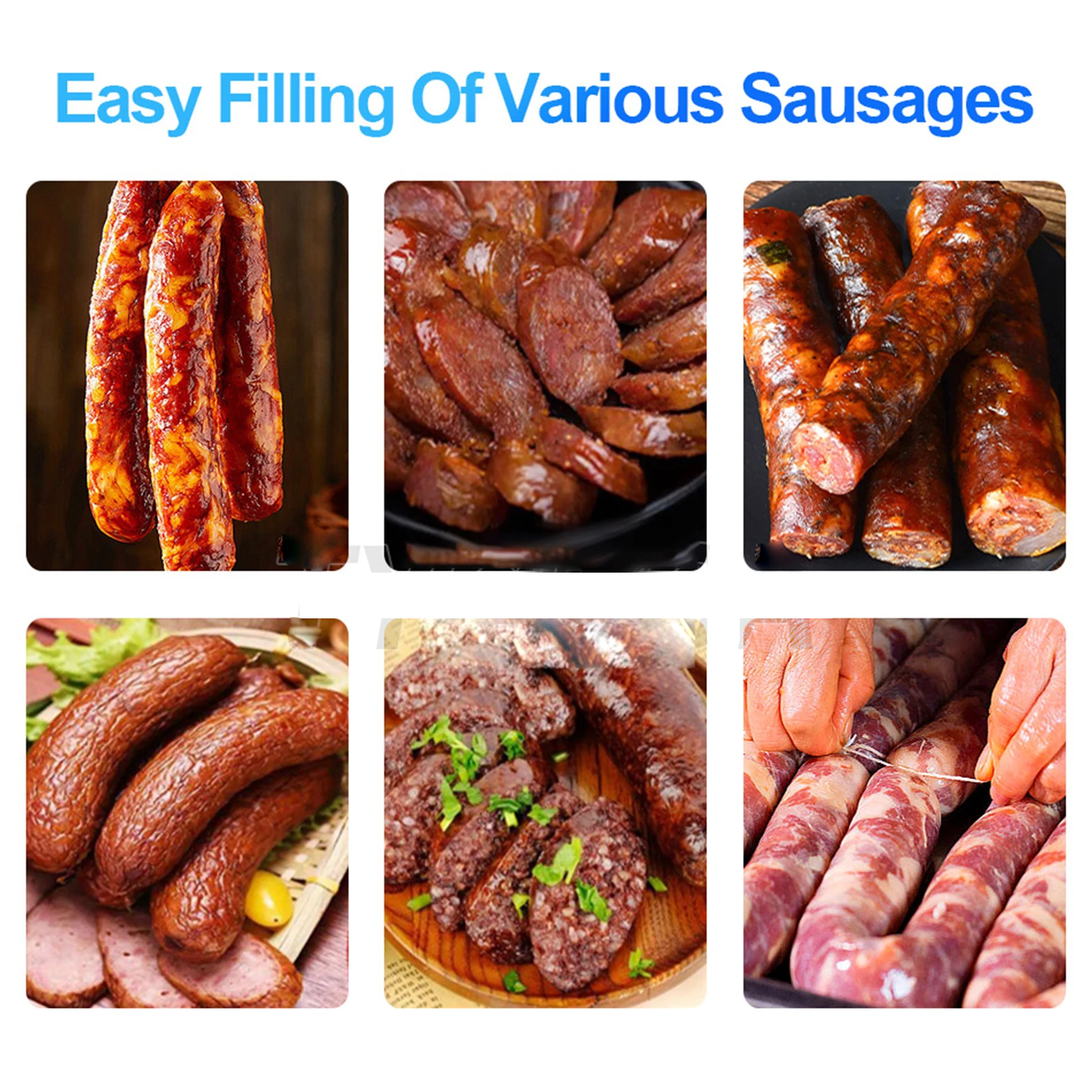 3L عمودي دليل آلة ستوفير السجق الفولاذ المقاوم للصدأ صانع السجق ملء السجق حشو أدوات اللحوم مع 4 أنابيب حشو