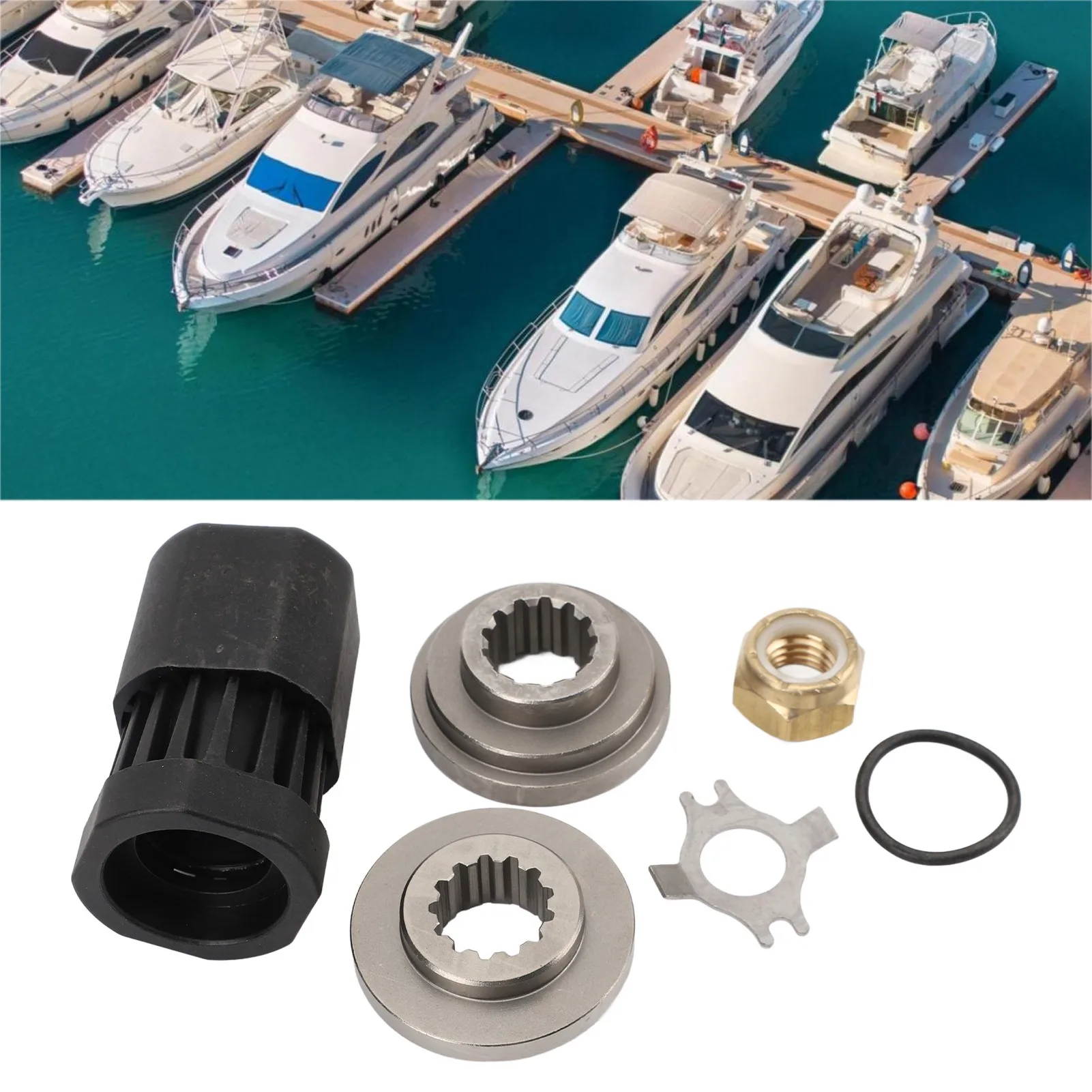 

Outboard Motor Hub Kit Propeller Hub Kit 835257K12 Forward Thrust Washer Bearings Set for Mariner Outboards 40‑60HP 4 Stroke