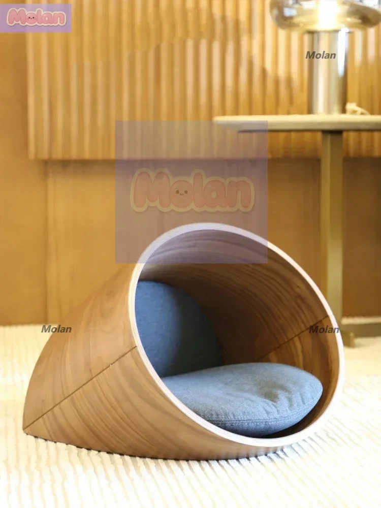 

HomeAire Cat Nest Semi enclosed Summer Solid Wood Customized Toy Cat House Four Seasons Universal Pet Nest for kittens