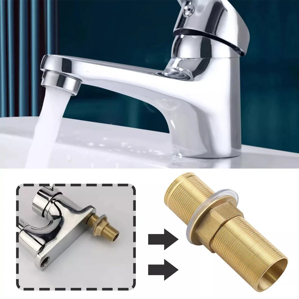 Faucet Fixed Foot Screw Cold Hot Water Faucet Fittings Base Brass Pipe Nuts Tap Repair Nut Extension Plumbing Hardware Fittings