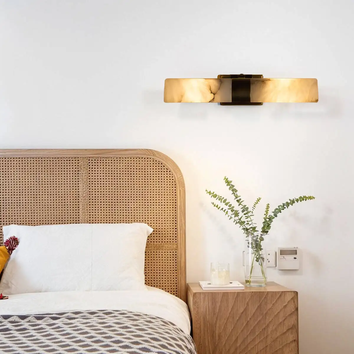 

Мраморный настенный светильник с регулируемым углом, медный прикроватный светильник для гостиной, спальни, кабинета, лофта, лестницы, домашнего декора, настенные светильники