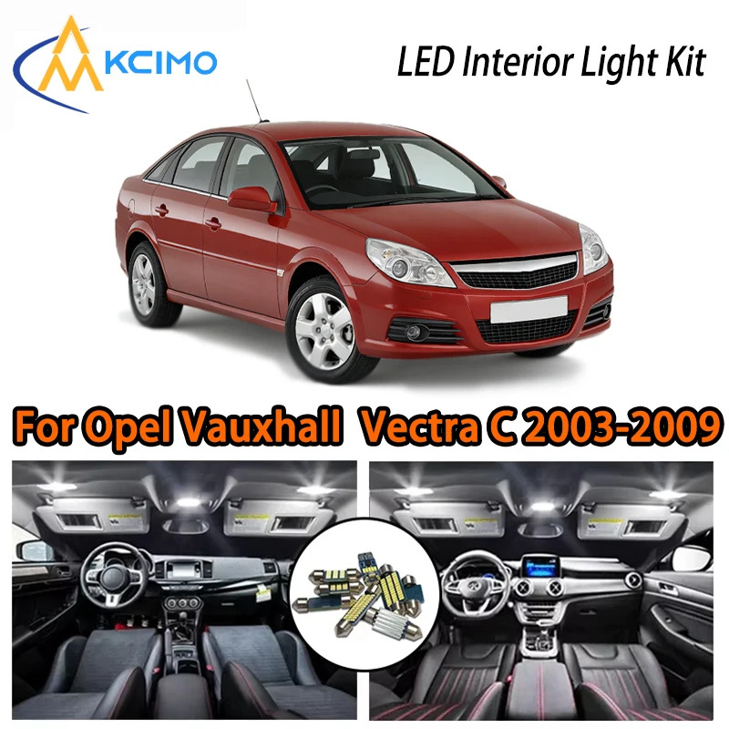 

Long Life LED Interior Lights For Opel Vauxhall Vectra C 2003-2009, Two Colors Choice Super Bright Easy Install