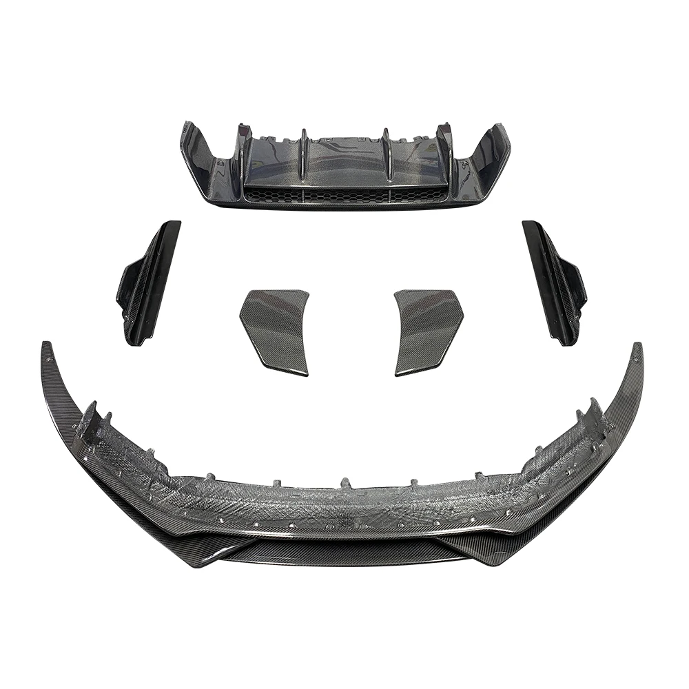 

Hot Sale Sport Style Carbon Fiber Body Kit Bumper Front Lip Side Skirt Diffuser Spoiler for R8 16-18 Years