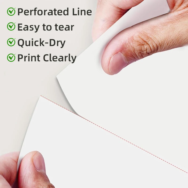 200 Sheets of A4 Thermal Paper for Work Contract Document Printing, Office, Homework, Study Test Paper Printing, Compatible with A4 Thermal Printer