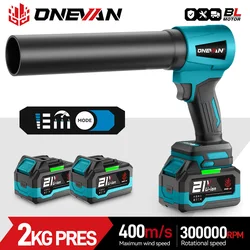 ONEVAN 4000W Brushless Electric Turbo Blower Jet Fan 400M/S 300000RPM Leaf Blower Dust Blowing Tool For Makita 18V Battery Pin