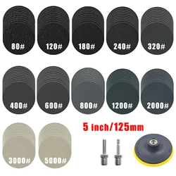 5 Inch Wet Dry Sanding Discs Hook And Loop 125mm Orbital Sandpaper  Silicon Carbide Sander Disks 80grit-5000grit