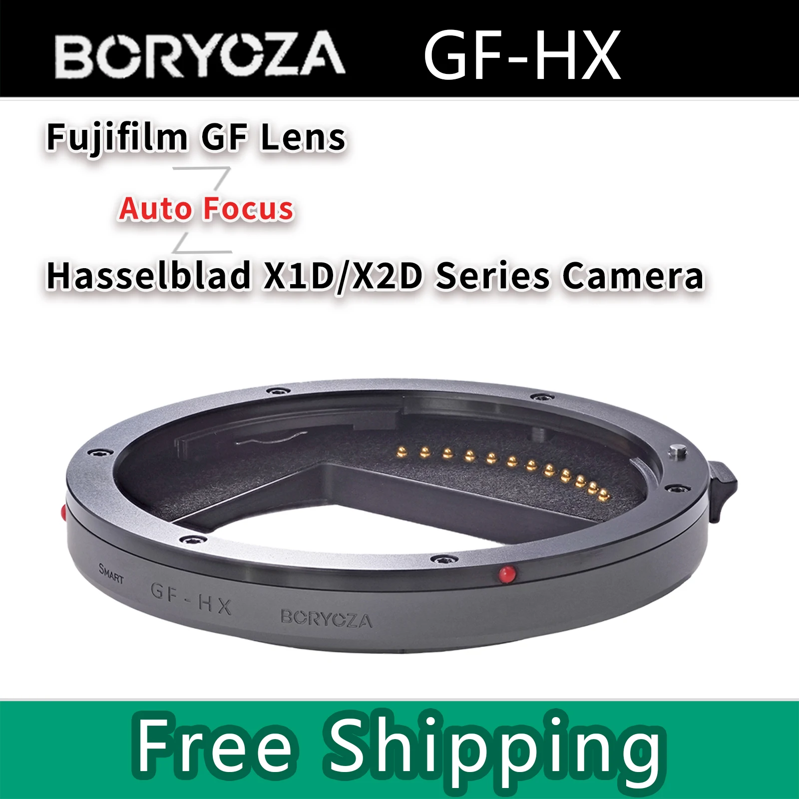 

Адаптер для объектива BORYOZA GF-HX с автофокусом для объективов Fujifilm GFX на среднеформатные камеры Hasselblad XCD X1D/X1DII/X2D/X2DII