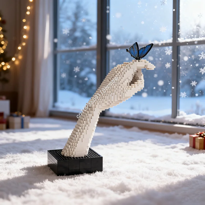 2860 pz MOC Farfalla Sculture Modello Building Blocks Architettura Assemblare Giocattolo Idea Creativa Educazione Regali Di Natale Mattoni