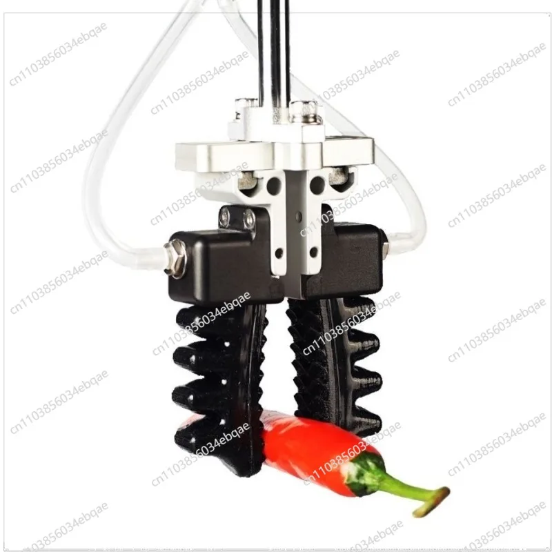 For Flexible Two-finger Pneumatic Gripper Manipulator Soft Mechanical Gripper Fixture Adaptive Flexible Gripping Gripper