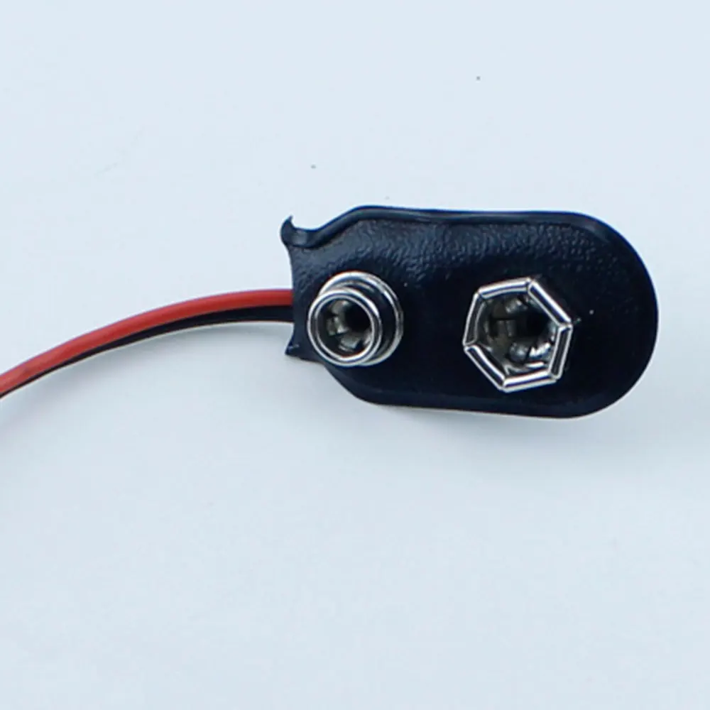1Pcs 9V Battery Snap Connector Clip I Type 9 Volt Battery Buckle Holder Lead Wire Length 15cm battery buckle with lead wire - Image 3