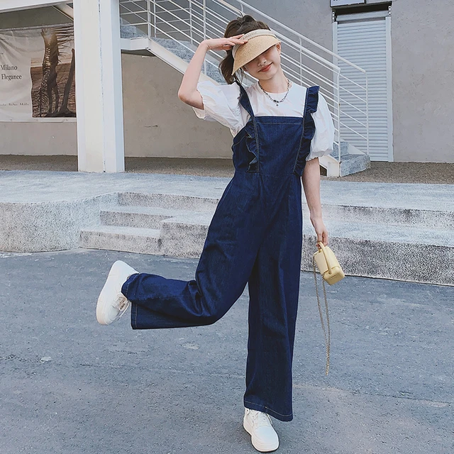 Slim leg dungarees deals