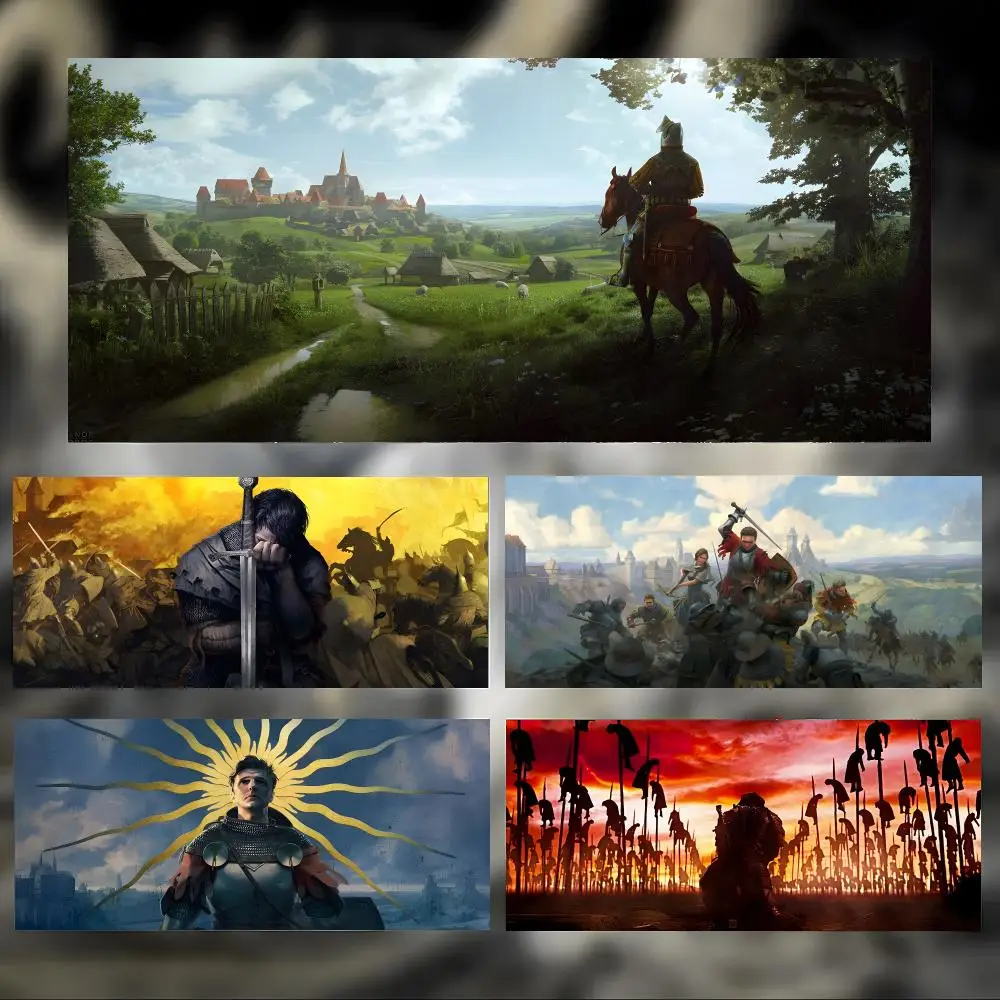 Rpg Game Kingdom Come: Deliverance Mouse Pad Large Thick Desk Pad Stitched Edges Gaming Mouse Mat for PC